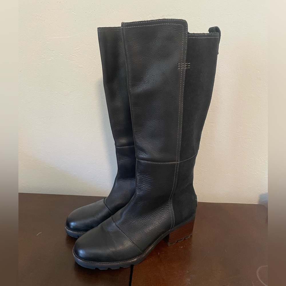 Sorel Emelie tall black boots